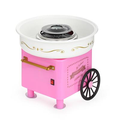 China Electric Cotton Candy Machine Kids Toys Cotton Candy Making Machine With Trolley for sale