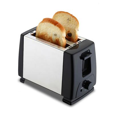 China Hot Sales Toaster 2 Slice Bread Toaster With Stainless Steel Decoration for sale