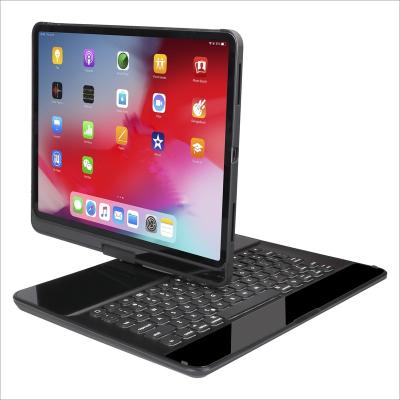 China Wireless Rotatable Wireless Keyboard Case For iPad AIR4 With Touchpad And Back Light for sale