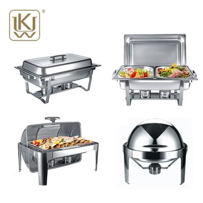 China Brand New Ss201 9L Chafing Dish Stainless Steel Fuel With Food for sale