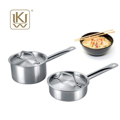 China Viable UKW KITCHENWARE Pan Set Saucepan Stainless Steel Sauce Pot for sale