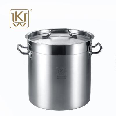 China OEM Sustainable Stock Induction Stainless Steel Pot With Lid Manufacturer Supply Directly for sale