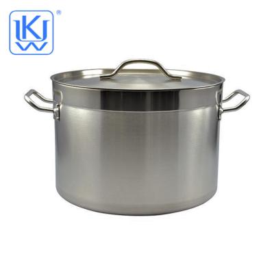 China Factory Supply Sustainable 304 Stainless Steel Stock Pot Directly 25 Gallon Pot for sale