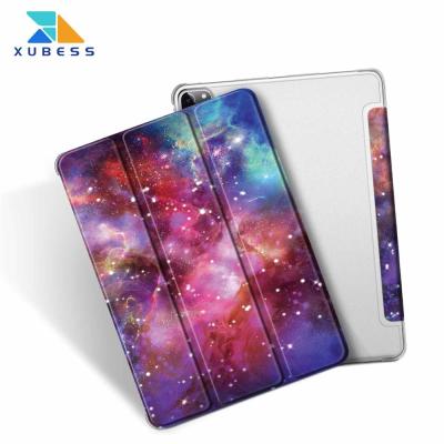 China Lightweight Pattern Tablet Cover Case For iPad Pro 12.9 Inch 2021/2020/2018 Ultra Thin Triple Stand Tablets Covers for sale