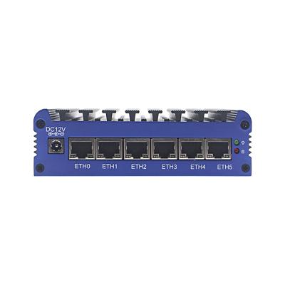 China Wholesale Fanless Blue And Gray Firewall 3865u Router Mini PC Hardware for sale