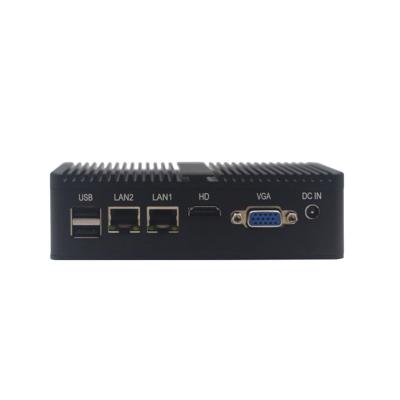 China Factory Wholesale Fanless Double Lan Fanless Mini PC Server Industrial Computer for sale