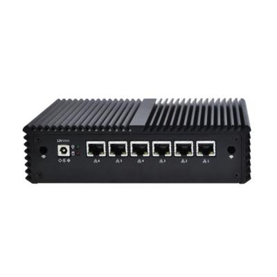 China For Business 6x LAN Mini PC Celeron 3865U Core Dual 1.8 GHz Pfsense CentOS Sophos Support AES-NI Untangle Router Firewall for sale