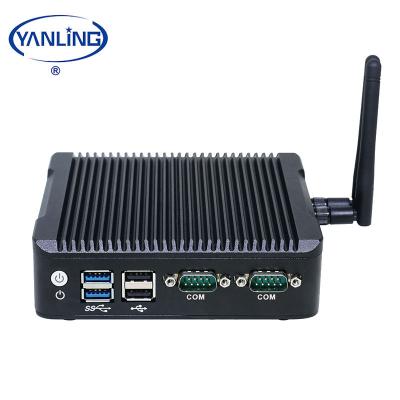 China Mini Computer IBOX-501 N5 Fanless Ethernet DP 2HD 1 Pure Aluminum Dual Thin Client Types For Linux for sale