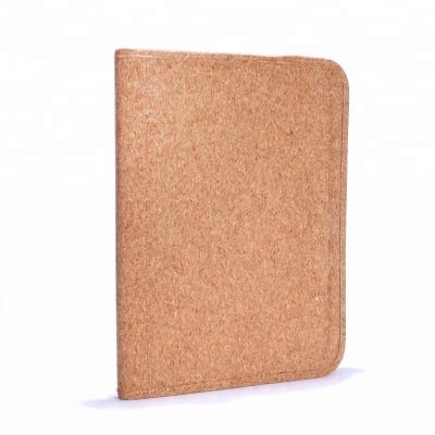 China Eco-friendly new design waterproof cork folder/custom eco-friendly cork holder/reusable cork document folder with pen slots for sale