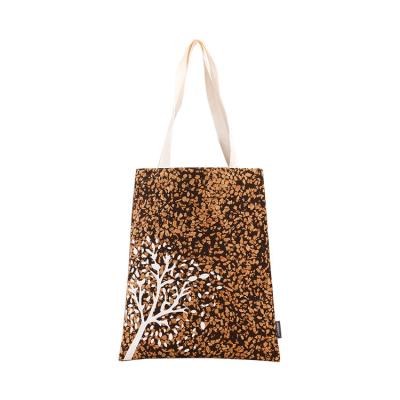 China Customized Eco - Friendly Digital Printing Soft Folding Logo Coffee Grounds Shopping Bag for sale