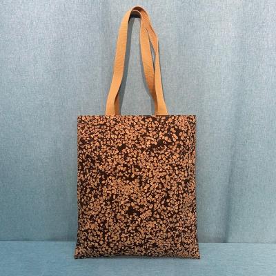 China 100% Eco-Friendly Cork Portugal Designer Cork Grocery Bag Water Resistant Cork Handbag Ultra Light Stylish Eco-Friendly Tote Carrier Bags for sale