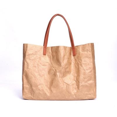 China Hot selling eco-friendly tyvek beach tote bag tyvek paper handbag custom anti tear waterproof lightweight grocery bag for sale