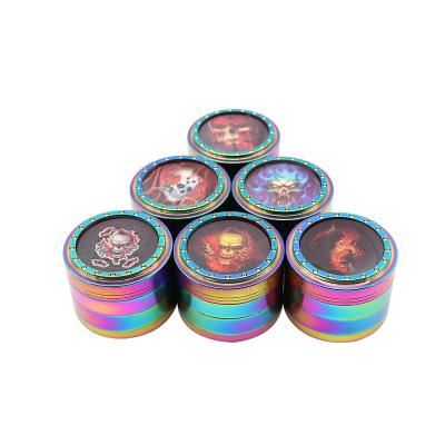 China Wholesale Herb Vapruz Tobacco Smoke Grinding Packaging Accessories Display Box 63mm 4 Parts Herb Grinder Zinc Alloy for sale