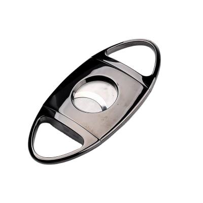 China Luxury Custom Cigar Cutter Stainless Steel Cigar Scissor Cutter Cutter for cohiba or other brands with gift box option cigar cutter for sale