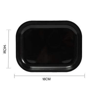 China Wholesale Christmas Factory Direct Sale JL-003Z Cheapest Metal Small Smoking Black Rolling Tray for sale