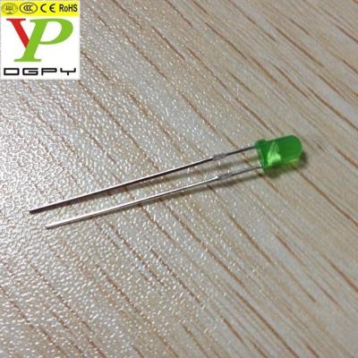 China Green Diffused Indicator LED Diode 3mm (CE&RoHS) for sale