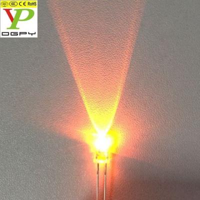 China Candle Lights 3.0-3.5V 3mm 5mm Candle Flicker LED Orange / Amber (CE & RoHS Compliant) for sale