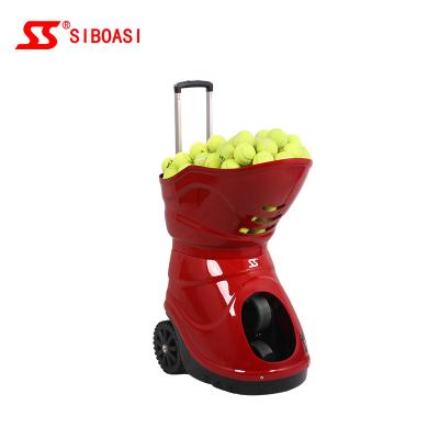 China Self Programming Competitive Hotselling SIBOASI Tennis Ball Machine T1600 With Battery And Remote Control for sale