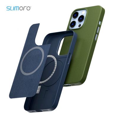 China Slimoro Shockproof Radio Charging iPhone 13 Case For Magsafe Hard PC Cover Device Case For iPhone 12 Pro Max for sale