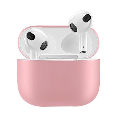 China Concise Style Soft Silicone Cases For Airpods 3 Protective Wireless Earphone Cover For Apple For AirPods Case Accessories for sale