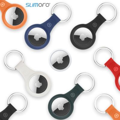 China Best Price TPU Slimoro Anti-fall Anti Lost Car Key Soft Waterproof Popular Loc Protective Case For Airtag TPU Case With Key Chain for sale