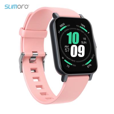 China 2021 Wifi Heart Rate Blood Pressure Body Temperature Monitor Waterproof Intelligent Smart Watch Slimoro Reloj Smartwatch for sale