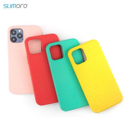 China Biodegradable Wheat Straw Slimoro TPU Phone Case Eco-friendly Shockproof Waterproof Shockproof For iphone 12 pro max case for sale