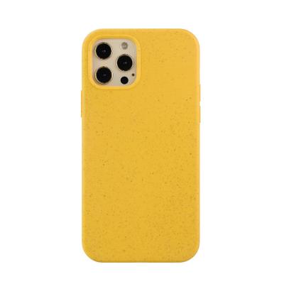 China Shockproof Biodegradable Hybrid Combo Wheat Slimoro Straw Silicone TPU Protective Phone Case For iPhone 12 pro mini max for sale