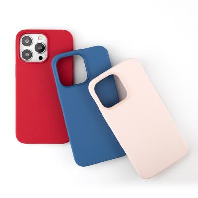 China Hot Selling Slimoro Anti-fall For iPhone 13 Case Camera Shockproof Big Hole Silicone Liquid Case For iphone 13 pro max min/13 pro/13 for sale