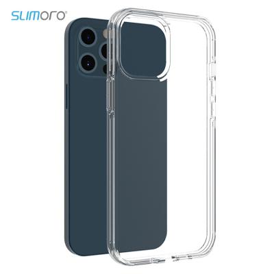 China Slimoro HD Transparent Shockproof Phone Case For iPhone 11 12 13 Case TPU+PC Phone Cover Device For iPhone Luxury Phone Case for sale