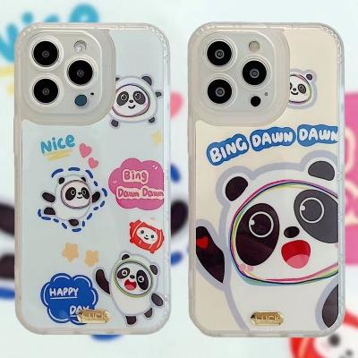 China New Slimoro Shockproof Hot Selling Cute Panda Pattern HD Customize Designer Phone Case Protector Back Cover For iPhone 12 Pro Max Phone Case for sale