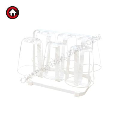 China Sustainable Kitchen Organizer Metal Mug Drying Rack Stand Cup Drying Rack Holder for sale