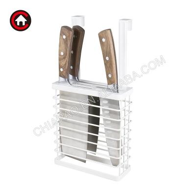 China Sustainable Over the Cabinet Door Storage Rack for kitchen organizer Knife Block for sale