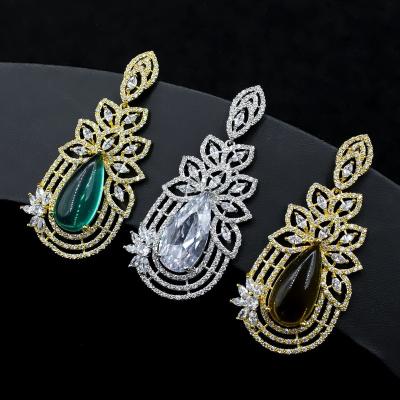 China Vintage Mail Silver Rhinestone Crystal Diamond Drop Earrings Bling Bling Alloy Studded Hollow Earrings for sale