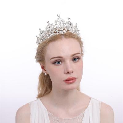 China 2022 Fashion Alloy Headwear Wedding Headwear Luxury Multicolor Elegant Crown Headwear Bridal headwear crown for sale