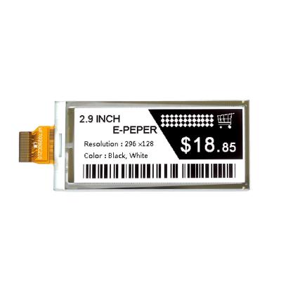 China Cheap Eink Manufacturer 2.9 Inch 2.9 Inch DES E-Paper Price Tag Display SPI for sale