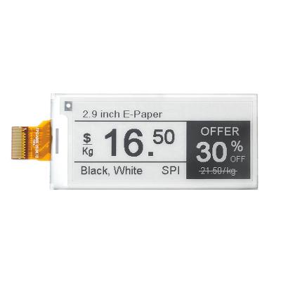 China Raspberry Pi SPI Display 2.9 inch 296x128 3s/frame e-ink screen 2.9 inch for sale