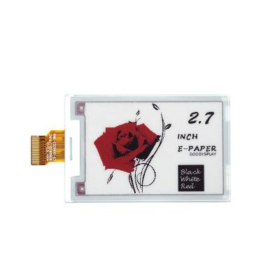 China electronic paper 2.7 inch color eink SPI 264x176 screen, 2.7