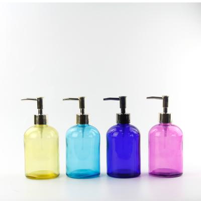 China Personal Care Wholesale 16oz 500ml Boston Clear Bottles With Trigger Spray For Drinking Hand Sanitizer Drinking Bottle for sale