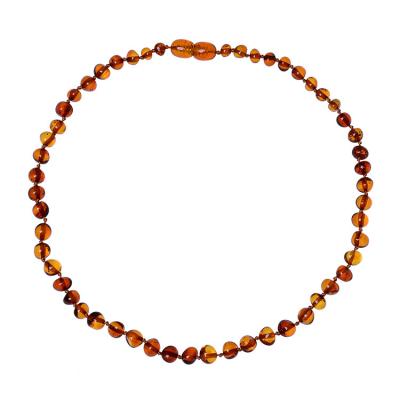 China Punk Amber Necklace For Adults DIY Premium Natural Baltic Rough Stone Polished Irregular Amber Necklace for sale