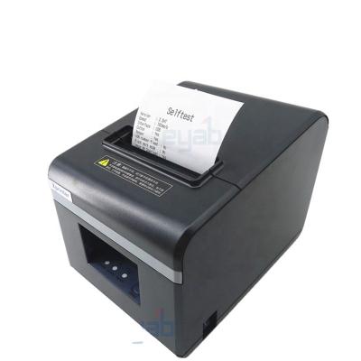 China Black and white 80MM thermal automatic paper menu 80MM thermal printer receipt printer desktop scullery list one simple cashier cash box for sale