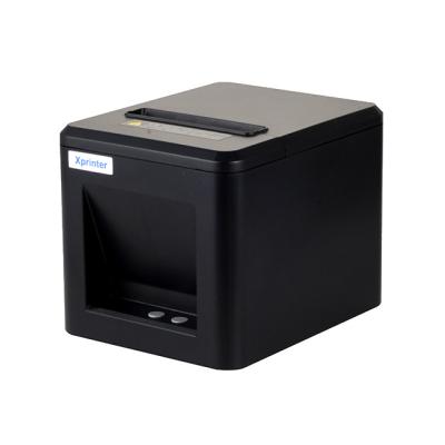 China Cheap Mini Thermal Receipt Printer Cash Box Cashier 80MM To Make Single Bill USB Automatic Mini Paper Cutting Desktop Front for sale