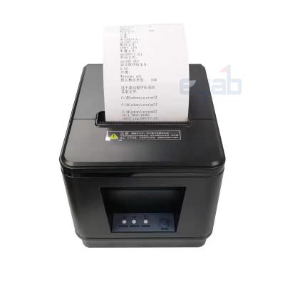 China Best Price 80mm USB Desktop Printer Network Port Kitchen Cash Register Thermal Printer Black And White Mini Receipt Printer for sale