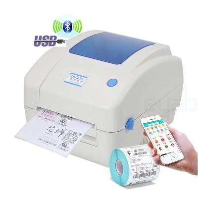 China 4 Inch Black And White Logistics Express Desktop Printer 100*150 Mm Single Professional Label Printing Thermal Barcode Printer XP-490B for sale