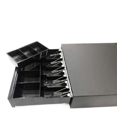 China Retail Store Ball Bearing Slide Tray Pos Cheap Register Cash Drawer 405(W)X410(L)X(100+10)(H)mm for sale