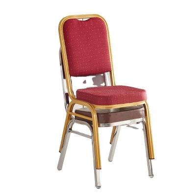 China Modern Free sample cheap stackable gold party red event wedding hotel banquet church chairs for sale