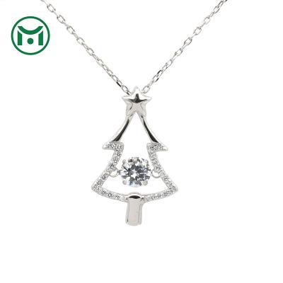 China Birthday Gift Heart Christmas Tree Necklace Smart FASHION Flying 925 Sterling Silver Smart Necklace for sale