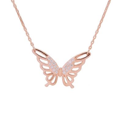 China 2020 Hot Sale FASHIONABLE Butterfly Necklace 925 Sterling Necklace 925 Sterling Jewelry for sale