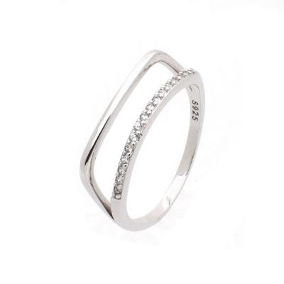 China Fashion TRENDY Minimalist Style 925 Silver Ring for sale