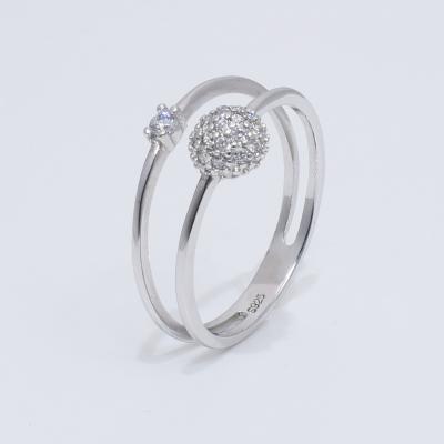 China FASHIONABLE ring 925 silver cubic zirconia for sale